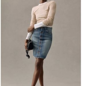 Anthropologie PILCRO SLIM DENIM SKIRT NEW